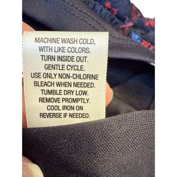 Disney Princess Floral Navy Lace Dress With Smocked Waist & Bell Sleeves XL EUC - Picture 8 of 8